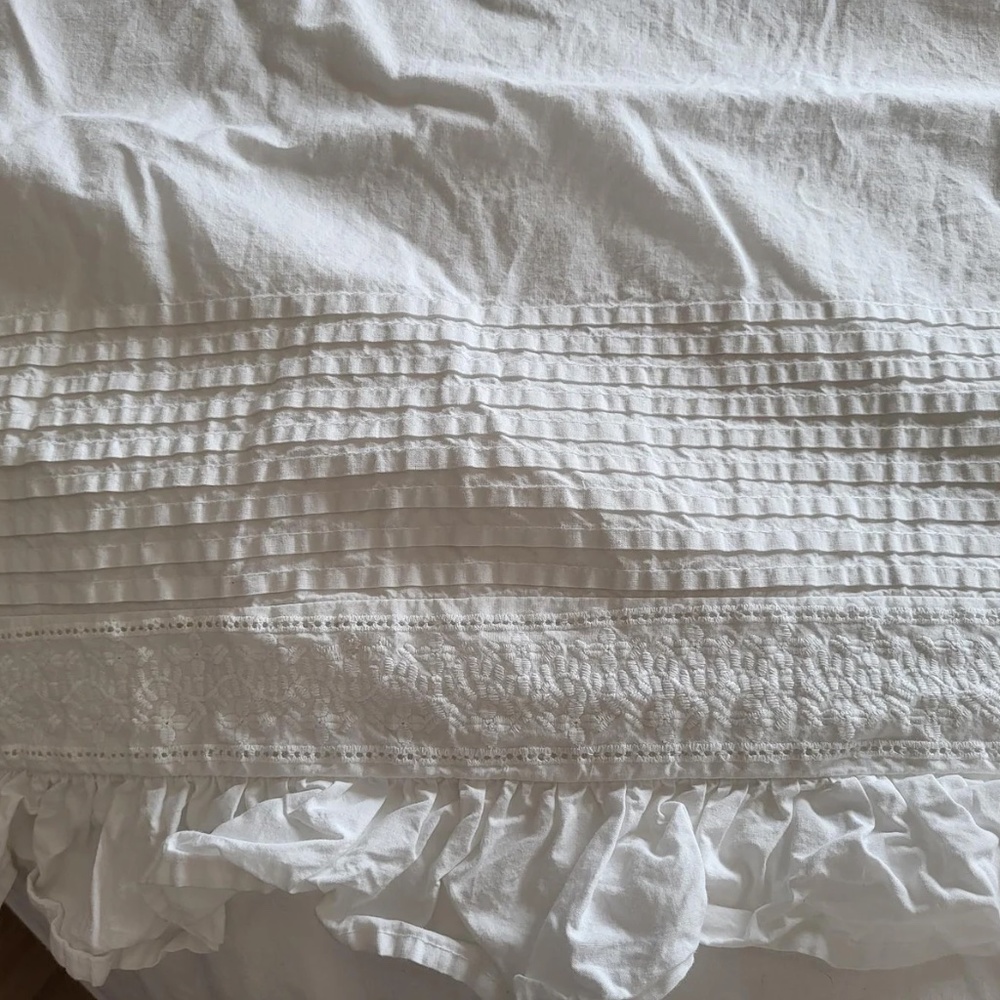 ANNIE SELKE PINE CONE HILL Louisa King Duvet Cover - Pristine - RARE